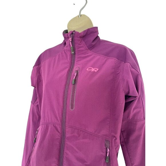 Outdoor Research Womens Sz S Circuit Jacket Raspberry Purple - Picture 2 of 11
